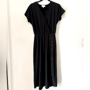 Bohme Midi Dress - Short-sleeve Women’s Medium in Black